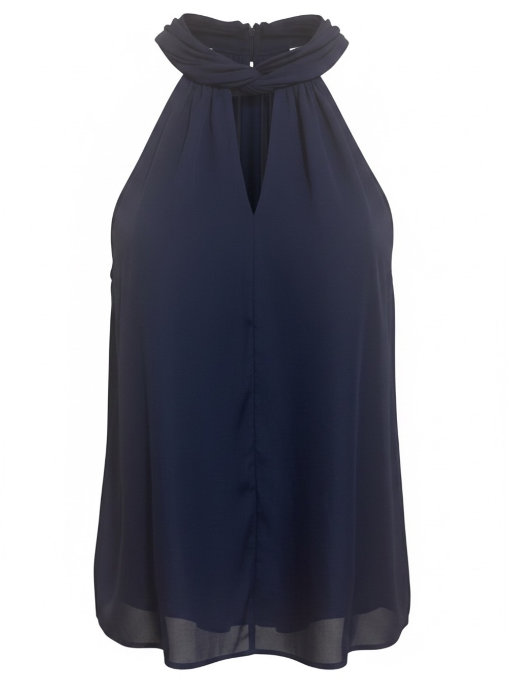 Banana Republic Navy Halter Camisole with Twisted Neckline